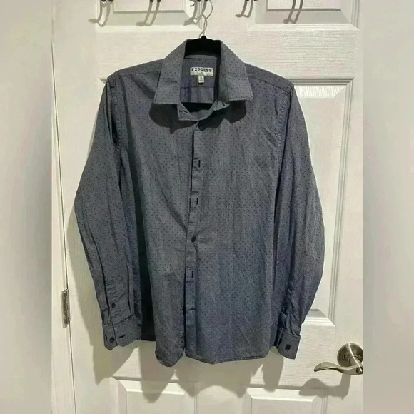 Express Fitted 100% Cotton Dress Shirt Mens Medium 15-15.5” Neck - Picture 1 of 3